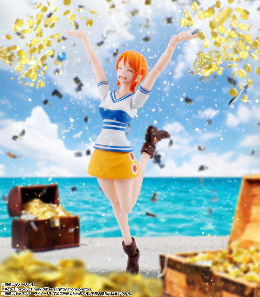 One Piece S.H. Figuarts Action Figure Nami Romance Dawn 14 cm 4573102664747