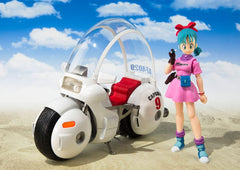 Dragon Ball S.H. Figuarts Vehicle with Figure Bulma's Motorcycle Hoipoi Capsule No. 9 17 cm 4573102664983