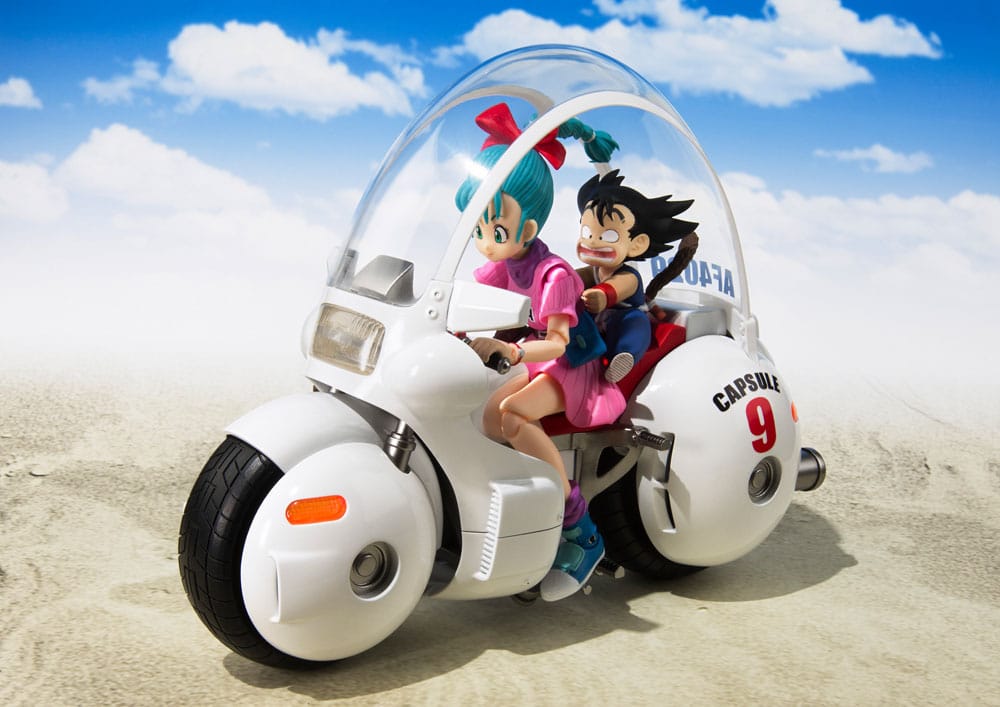 Dragon Ball S.H. Figuarts Vehicle with Figure Bulma's Motorcycle Hoipoi Capsule No. 9 17 cm 4573102664983