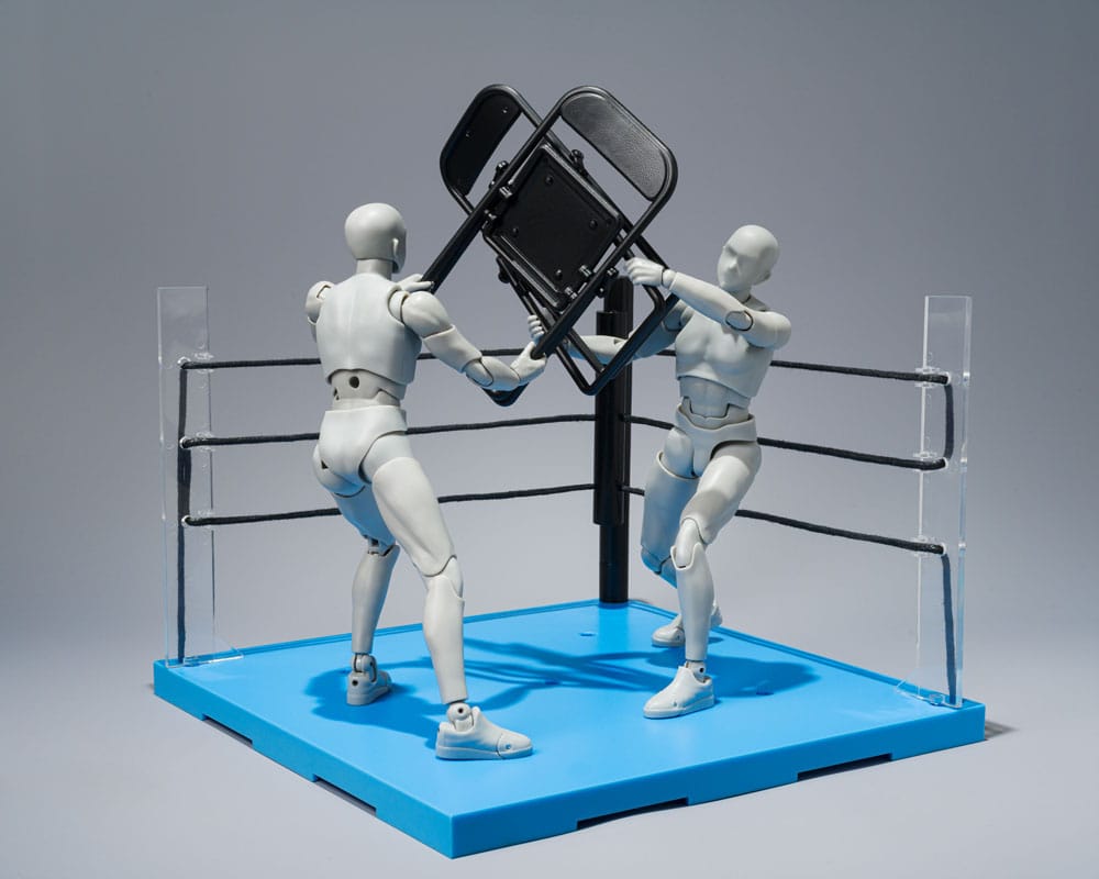 Tamashii Stage Action Figure Accessory Act Ring Corner & Folding Chair Set Neutral Ver. 4573102675668