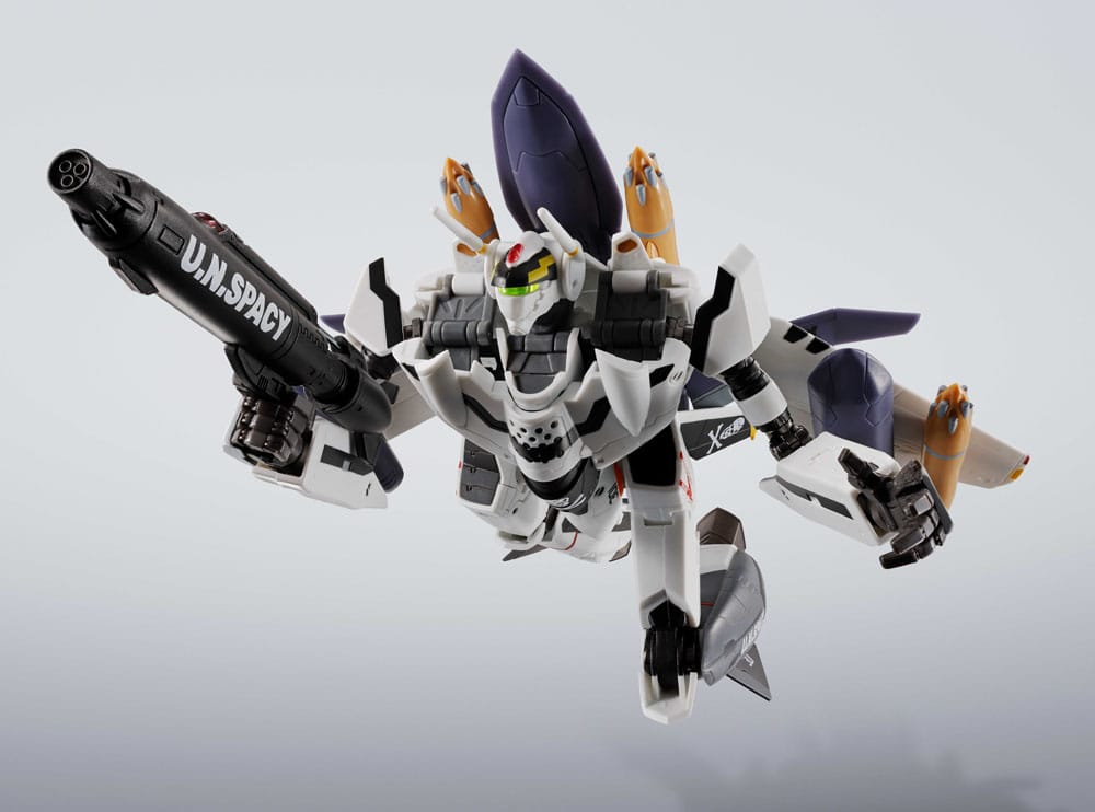 Macross 7 Hi-Metal R Action Figure VF-0S Phoenix (Roy Focker Use) & QF-2200D-B Ghost Set 14 cm   4573102692573
