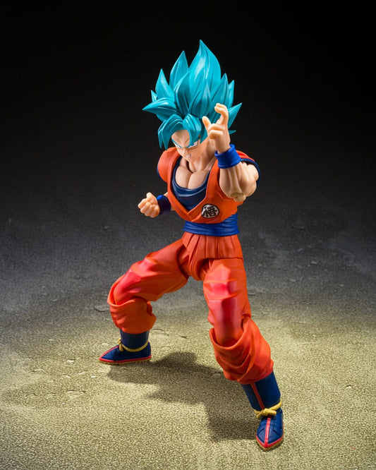 Dragon Ball Super S.H.Figuarts Action Figure Super Saiyan God Super Son Guko (Blue power transcending Limits) 15 cm        4573102697851