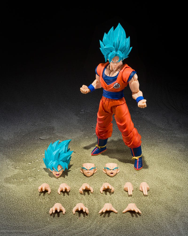 Dragon Ball Super S.H.Figuarts Action Figure Super Saiyan God Super Son Guko (Blue power transcending Limits) 15 cm        4573102697851