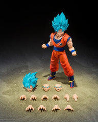 Dragon Ball Super S.H.Figuarts Action Figure Super Saiyan God Super Son Guko (Blue power transcending Limits) 15 cm        4573102697851