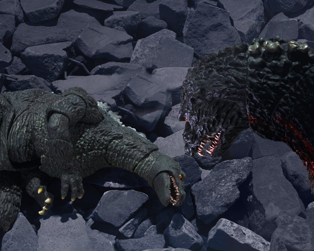 Godzilla vs. Destroyah S.H.MonsterArts Action Figure Godzilla Jr & Destoroyah Evolution Set  4573102698131