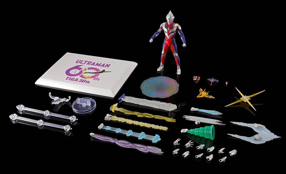 Ultraman Series S.H.Figuarts Shinkocchou Seihou Action Figure Ultraman Tiga Multi Type 30th Anniversary Edition 15 cm        4573102721143
