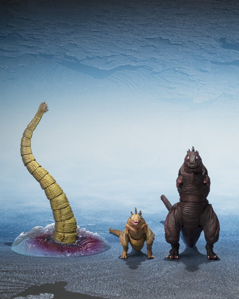 Godzilla 2016 S.H.MonsterArts Action Figures 3-Pack The Second Form, Thrid Form, Giant Unidentified Creature Set  4573102722188