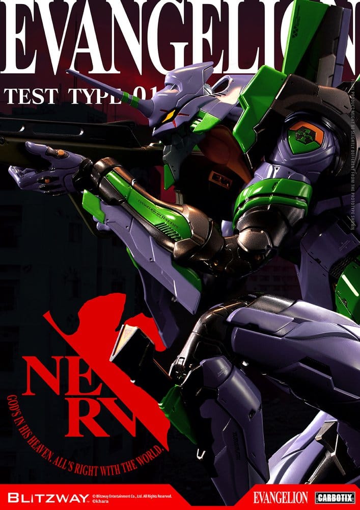 Evangelion Carbotix Action Figure Evangelion Unit-01 Test Type (Standard Ver.) 33 cm 8809321473416