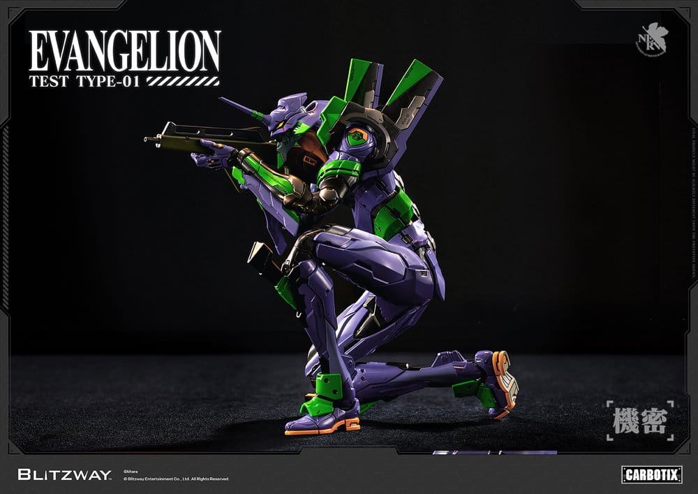 Evangelion Carbotix Action Figure Evangelion Unit-01 Test Type (Standard Ver.) 33 cm 8809321473416
