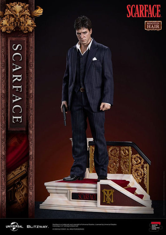 Scarface Superb Scale Statue 1/4 Tony Montana (Rooted Hair Version) 53 cm 8809321472280
