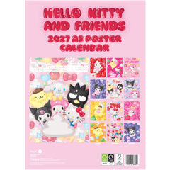 Hello Kitty Calendar A3 Poster 2027 5050574168809