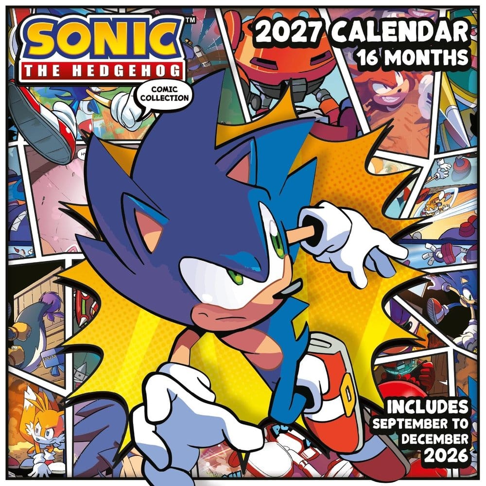 Sonic the Hedgehog (2027) Square Calendar 30 x 30 cm 5050574168885