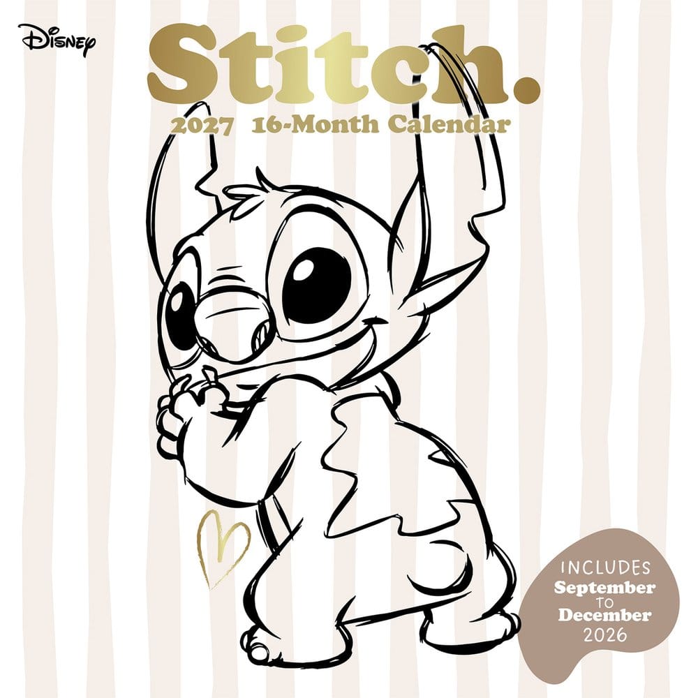 Stitch Calendar Life is Better with Stitch 2027 30 x 30 cm 5050574168892