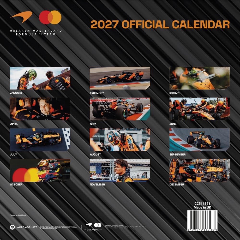 McLaren Calendar 2027 30 x 30 cm 8595715606187