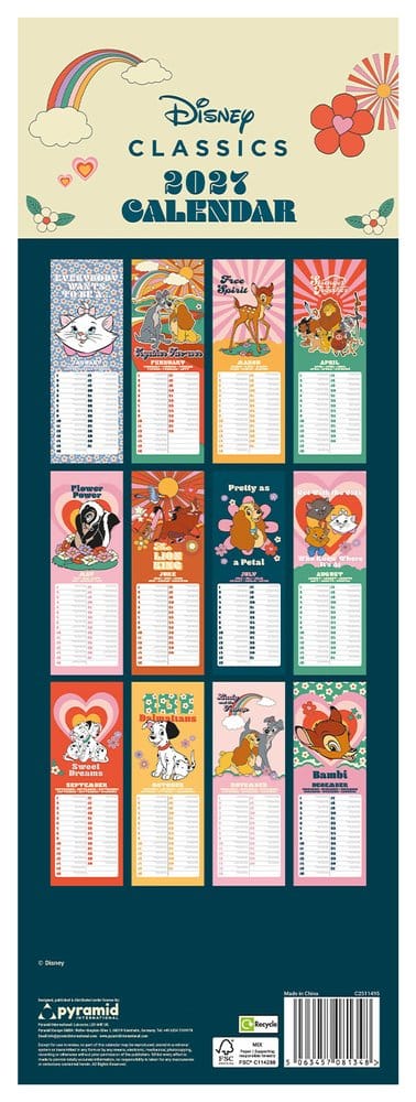 Disney Classics Calendar 70s Feeling 2027 42 x 15 cm 5063457081348