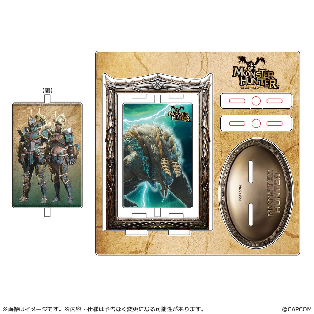 Monster Hunter Acrylic Stand Zinogre Rotating 14 cm 4976219135146