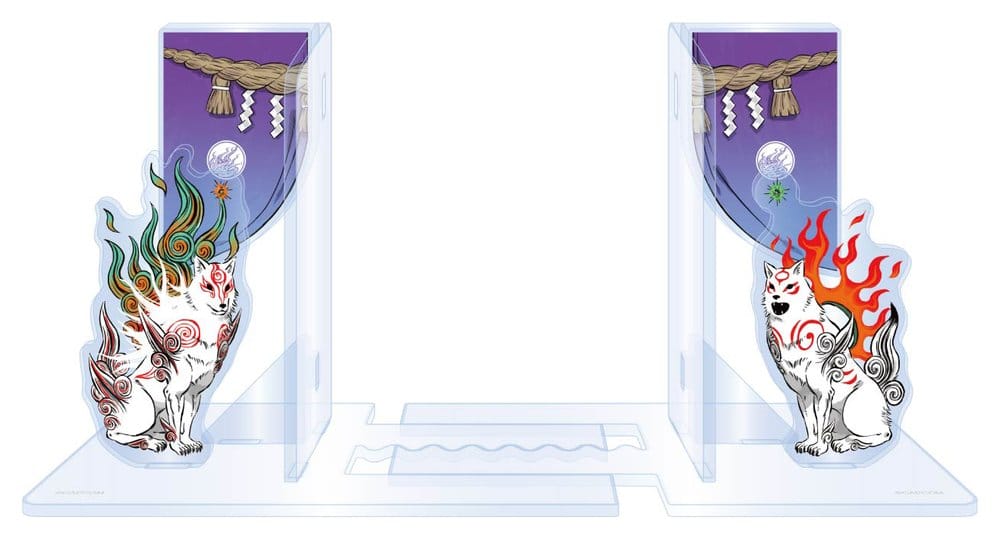Okami 20th Anniversary Reprint Art Project Acrylic Bookends 14 cm 4976219138420
