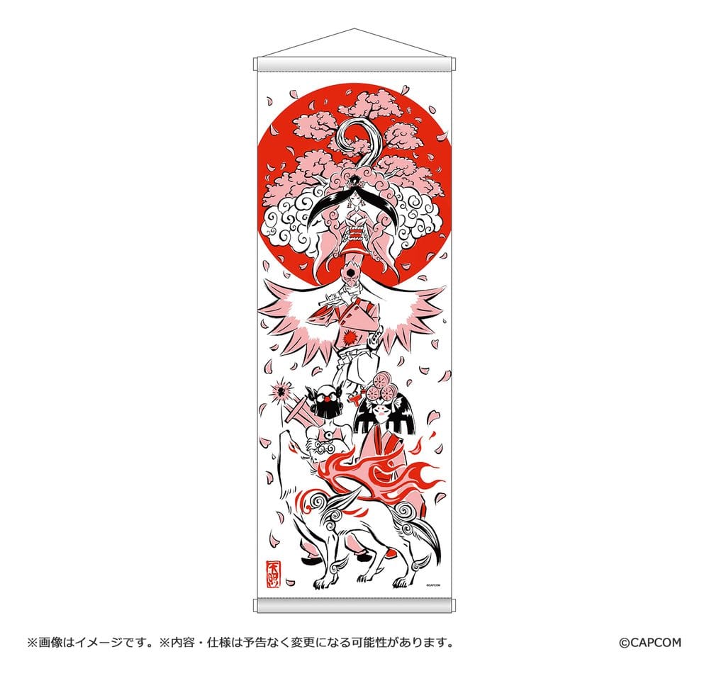 Okami 20th Anniversary Reprint Art Project Tapestry Spring 74 x 28 x 2 cm 4976219138437