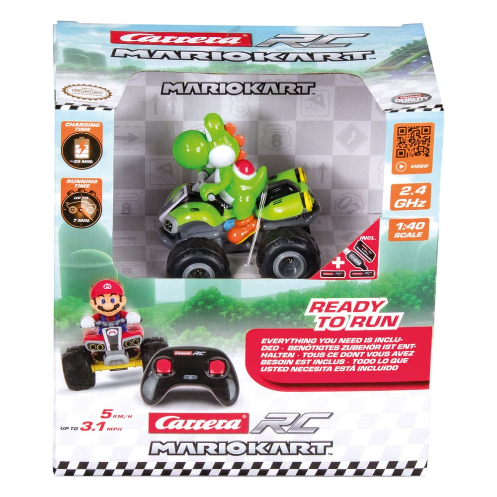 Super Mario Kart RC remote-controlled Quad 1/40 2.4GHz Yoshi 9003150135265