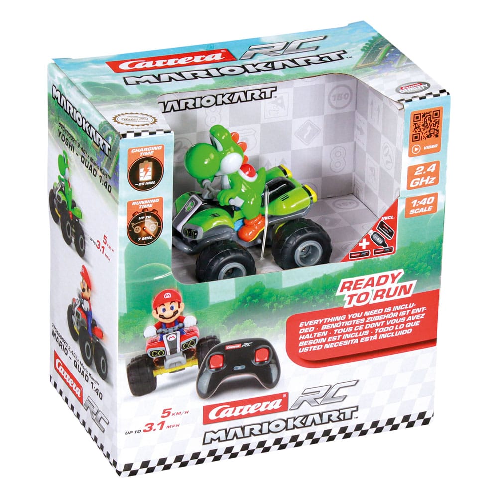 Super Mario Kart RC remote-controlled Quad 1/40 2.4GHz Yoshi 9003150135265
