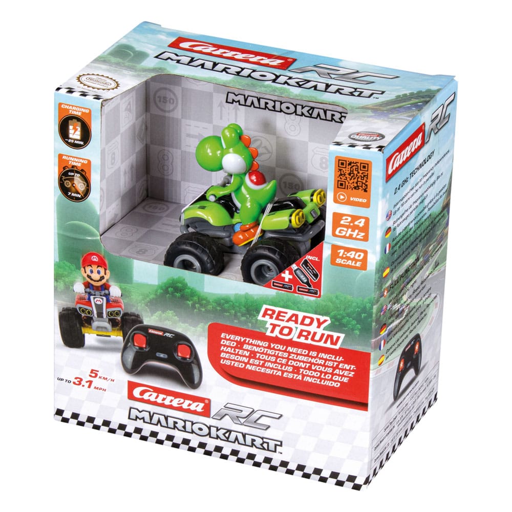 Super Mario Kart RC remote-controlled Quad 1/40 2.4GHz Yoshi 9003150135265