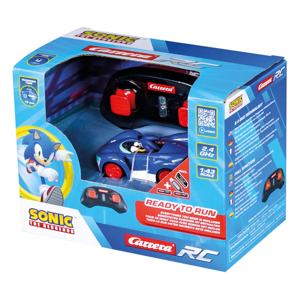 Sonic the Hedgehog RC remote-controlled Car 1/43 2.4GHz Mini Sonic  9003150143260