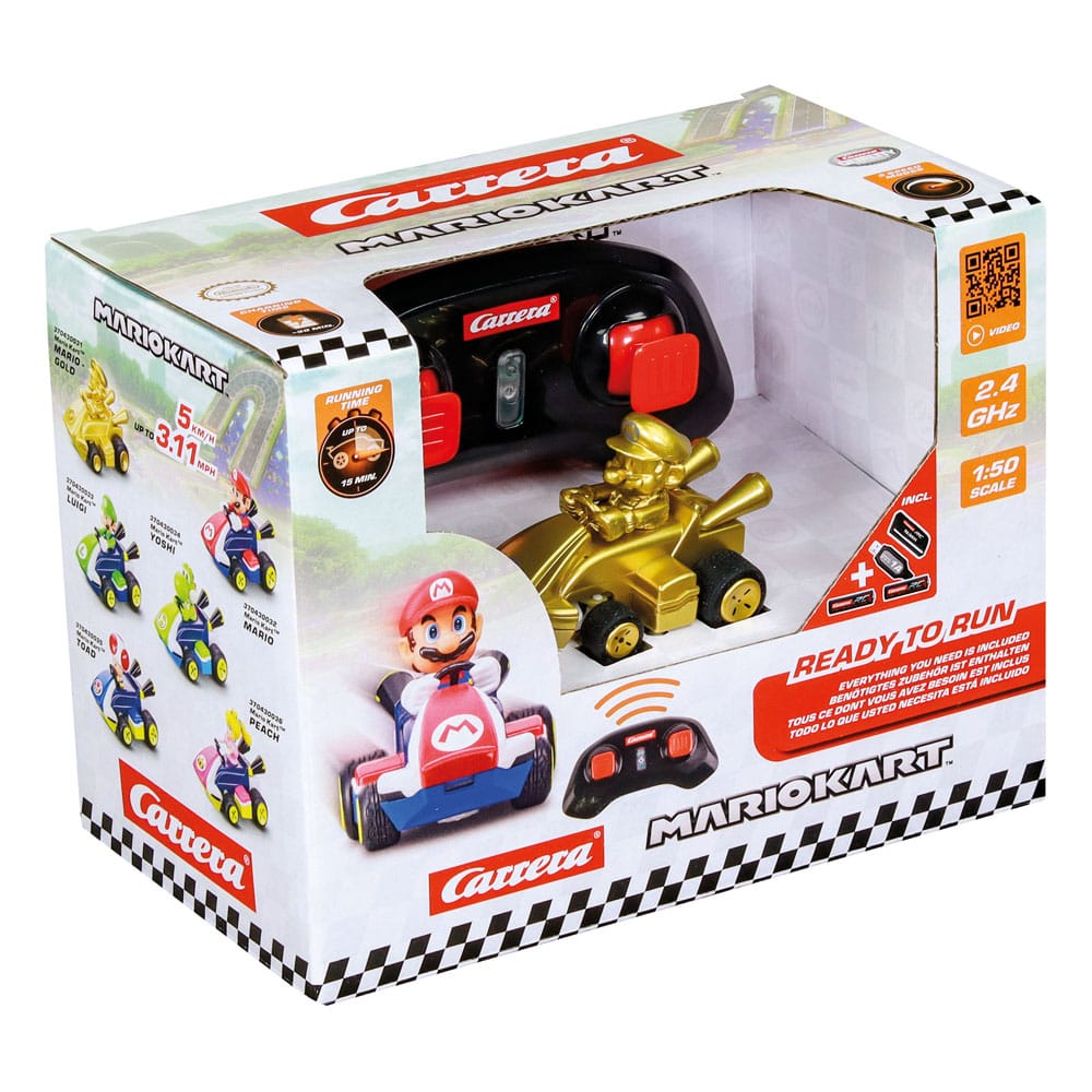 Super Mario Kart RC remote-controlled Car 1/50 2.4GHz Mini Mario Gold  9003150148371