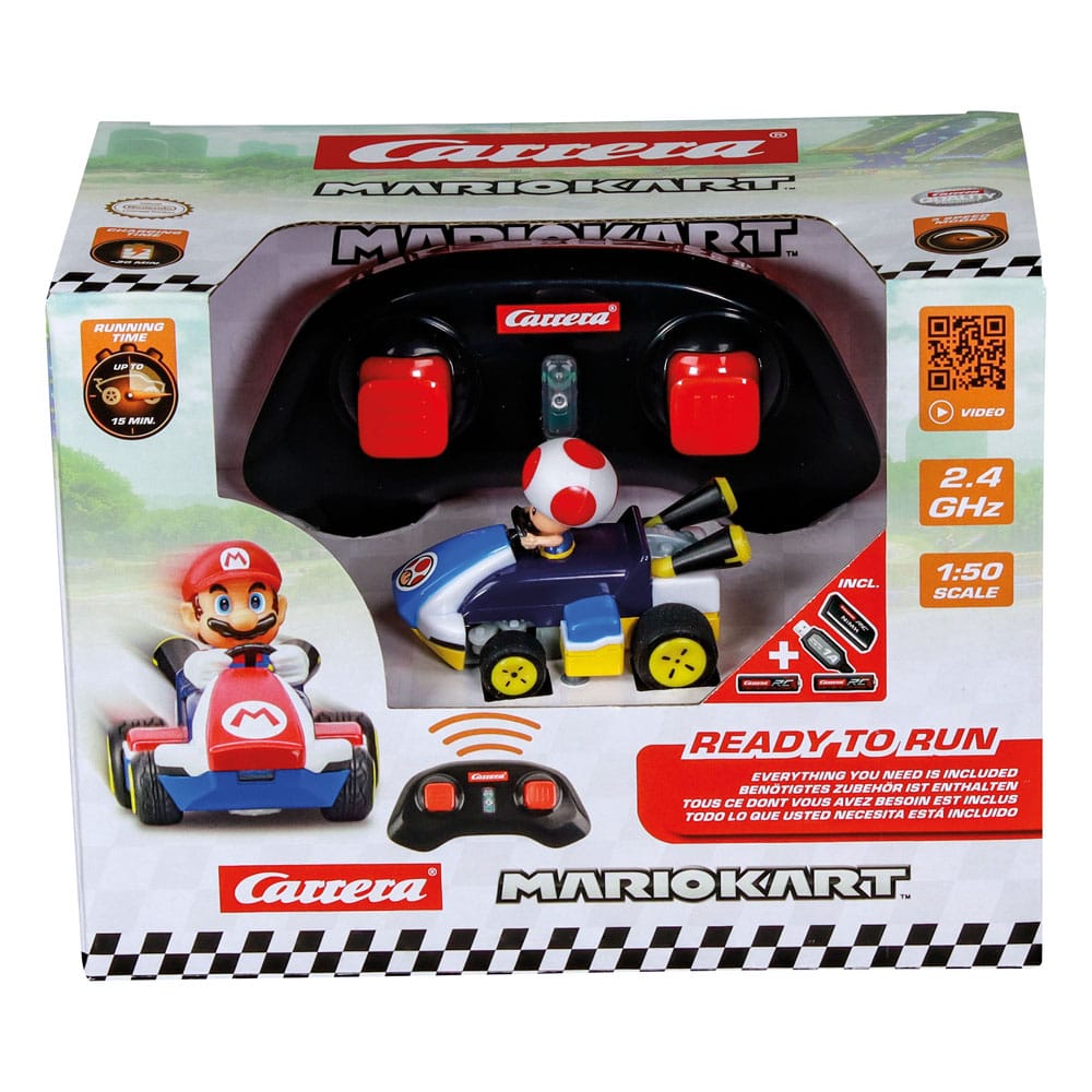 Super Mario Kart RC remote-controlled Car 1/50 2.4GHz Mini Toad 9003150148418