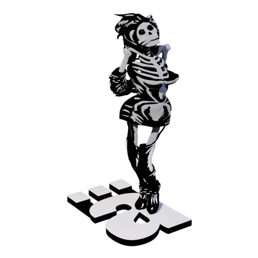 Die Ärzte  Statue 1/10 Gwendoline Skelett 17 cm 4270003567701