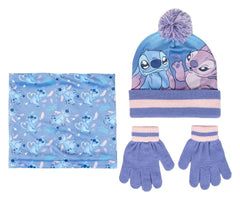 Lilo & Stitch Beanie, Tube Scarf & Gloves 3-Set Stitch 8445484403213