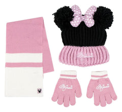 Disney Beanie, Scarf & Gloves 3-Set Minnie Mouse 8445484529777