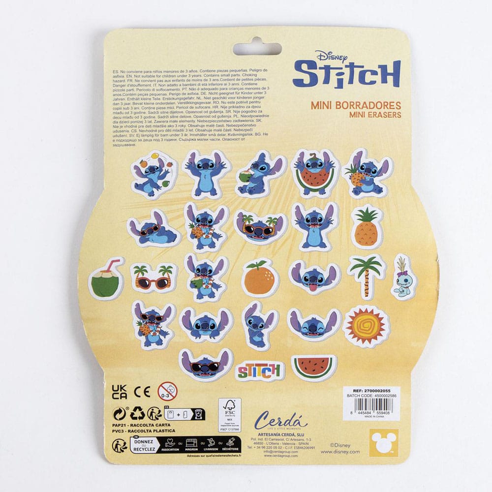 Lilo & Stitch Erasers 25-Pack 8445484559408