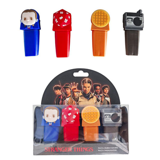 Stranger Thinigs Highlighters 4-Pack  8445484579680