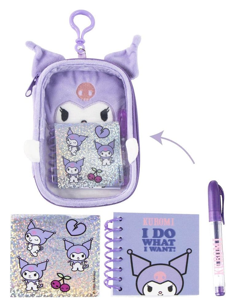Sanrio Plush Stationery Set Kuromi 8445484633474