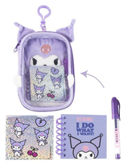 Sanrio Plush Stationery Set Kuromi 8445484633474
