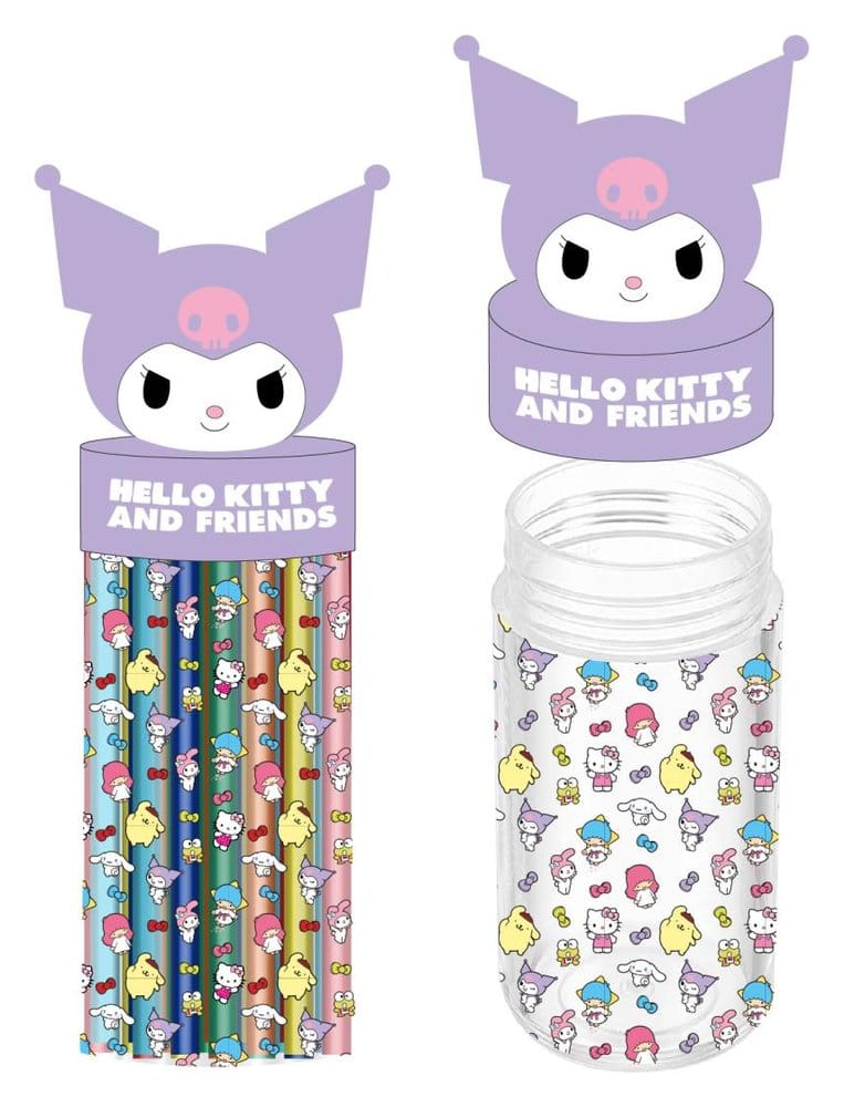 Sanrio Pencil Case with Accessories Kuromi 8445484633900
