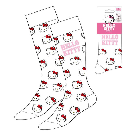 Sanrio Socks Hello Kitty Face White 36-43 8445484544282