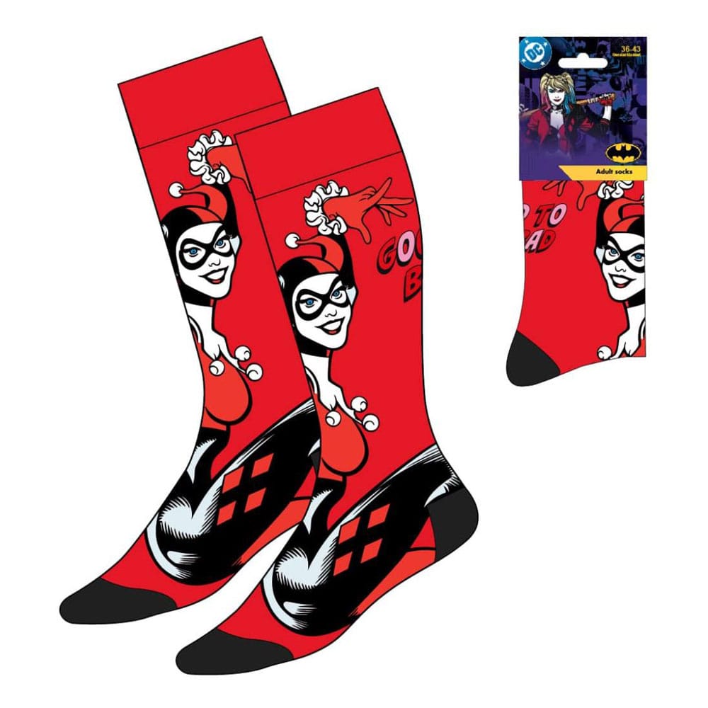 DC Comics Socks Harley Quinn Good to Bad 36-43   8445484544510