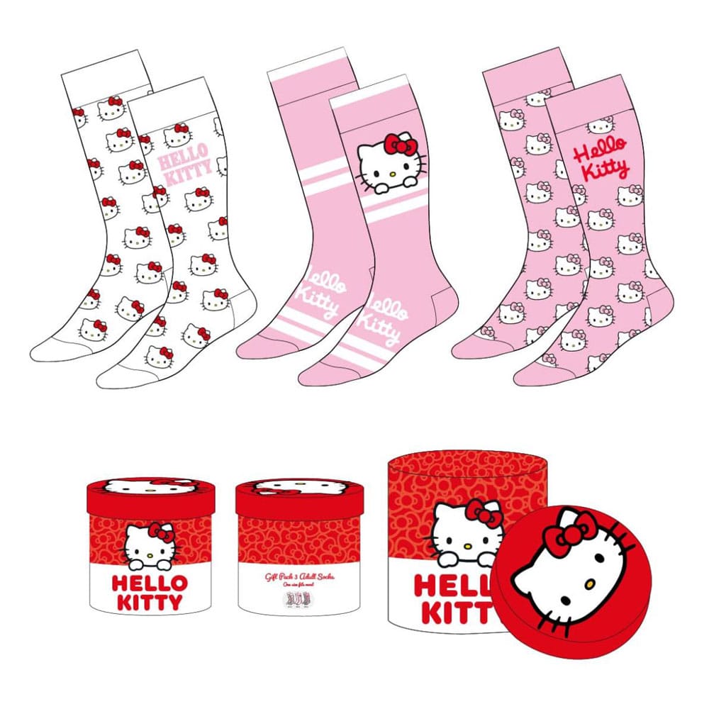 Sanrio Socks 3-Pack Hello Kitty 36-43 8445484544633