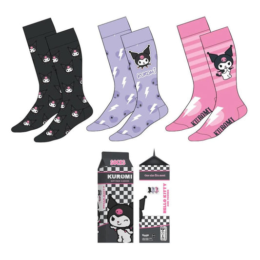 Sanrio Socks 3-Pack Kuromi 36-43 8445484544657