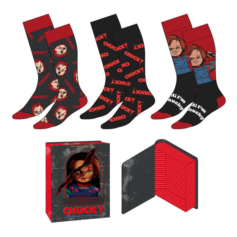 Chucky (Child´s Play) Socks 3-Pack 38-45 8445484544695