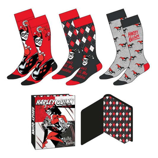 DC Comics Socks 3-Pack Harley Quinn 36-43  8445484544732
