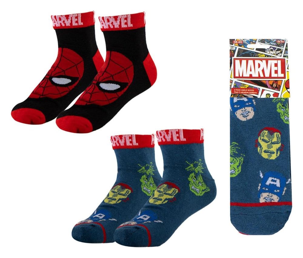 Marvel Socks 2-Pack Short 38-45 8445484593808