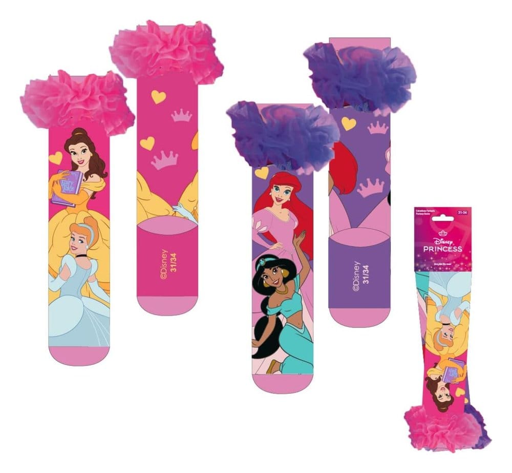 Beauty and the Beast Socks with Applications Belle 27-34 8445484648577