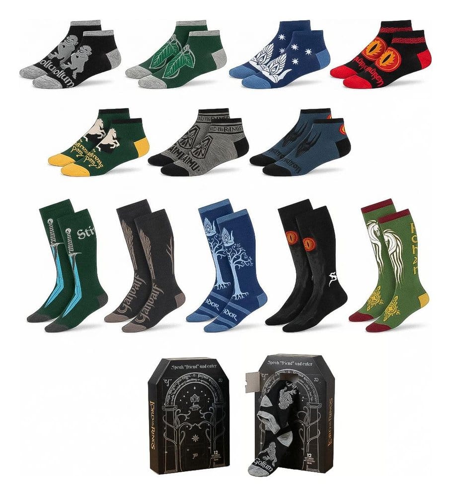 The Lord of the Rings Socks 12-Pack 38-45 8445484684230
