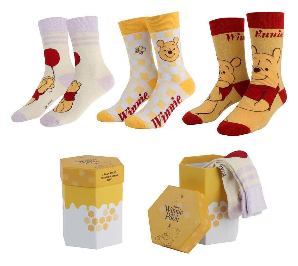 Winnie the Pooh Socks 3-Pack 36-43 8445484684254