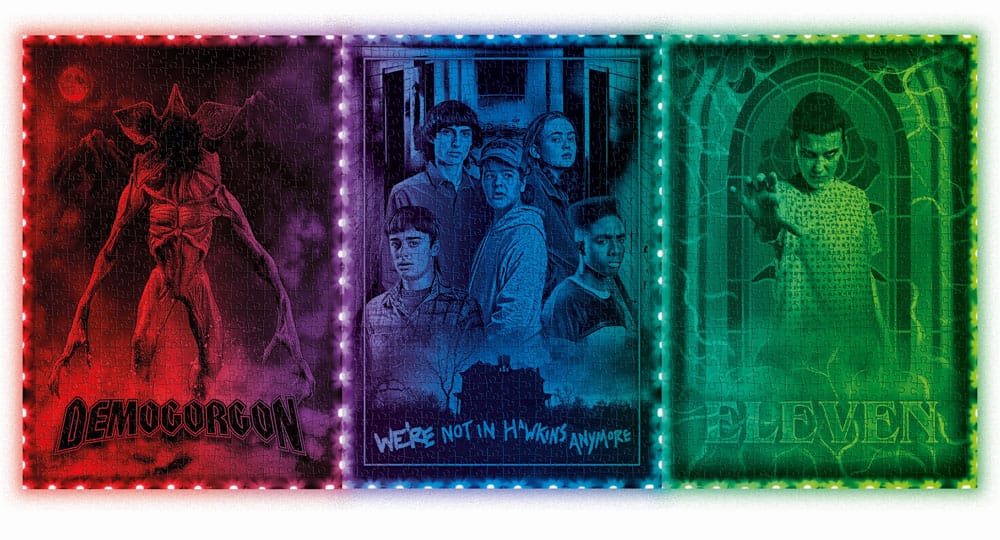 Stranger Things Metamorphic Art Collection Jigsaw Puzzle with Light-Up Effect Demogorgon (520 pieces) 8005125356119