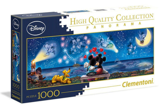 Disney Panorama Jigsaw Puzzle Mickey & Minnie (1000 Pieces) - Amuzzi