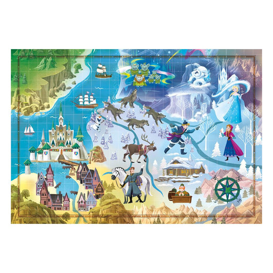 Disney Story Maps Jigsaw Puzzle Frozen (1000  8005125396665