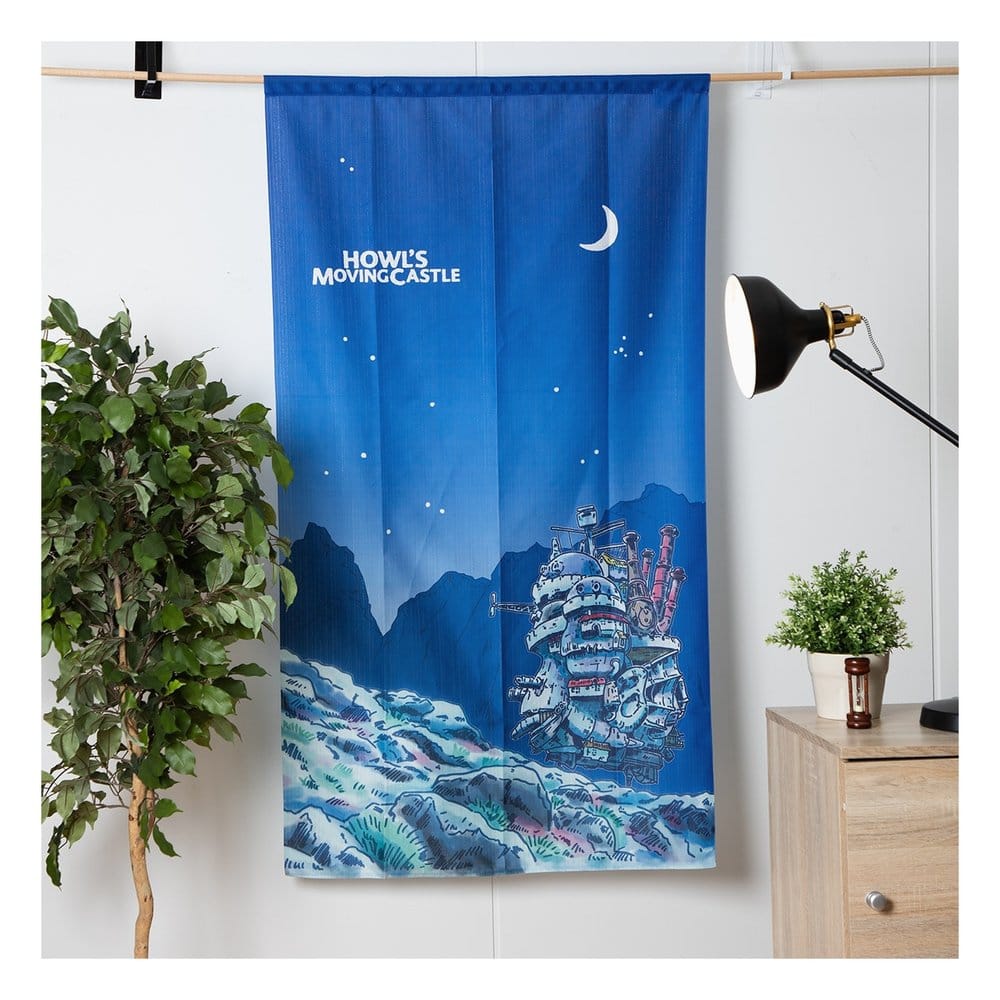 Howl's Moving Castle Noren Curtains Moonlit night 4943741050087